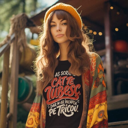 tricou amuzant — aș scrie cât te iubesc, dar n ar Încăpea pe tricou
