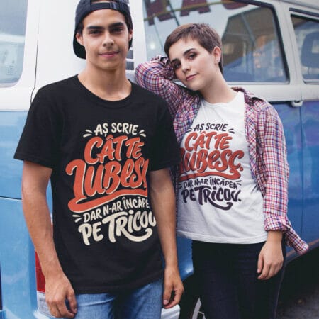 tricou amuzant — aș scrie cât te iubesc, dar n ar Încăpea pe tricou