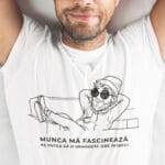 tricou personalizat cu mesaj amuzant — munca mă fascinează