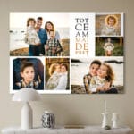 tablou canvas personalizat colaj cu 6 poze — tot ce am mai de preț
